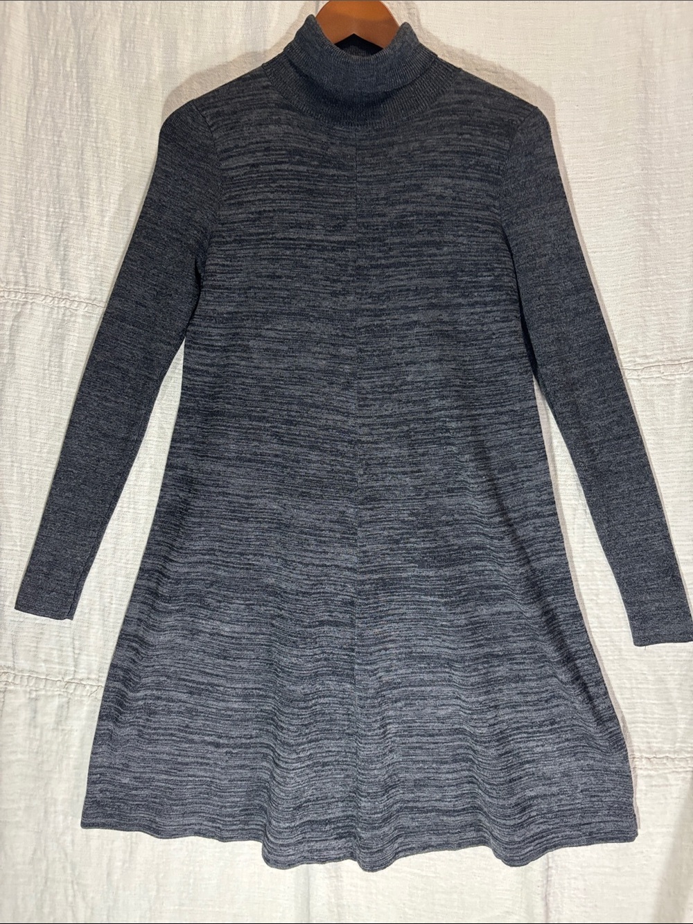 Apt. 9 Charcoal Marled Turtleneck Sweater Dress